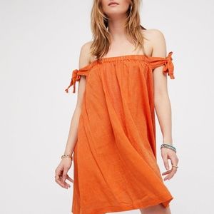 Free People Just Right Off The Shoulder Mini Dress
